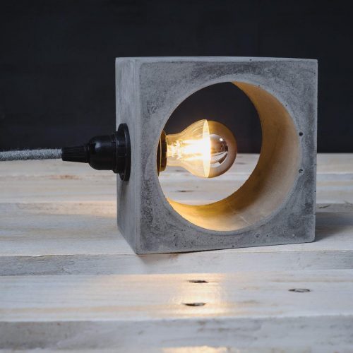 lampa betonowa, kinkiet z betonu
